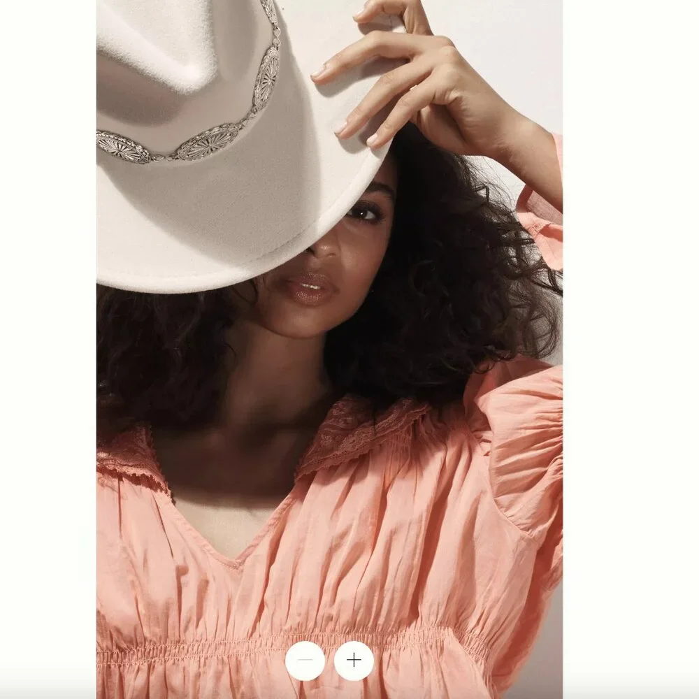 NWT Anthropologie | Bright Coral Pink Collared Babydoll Blouse | Size Small